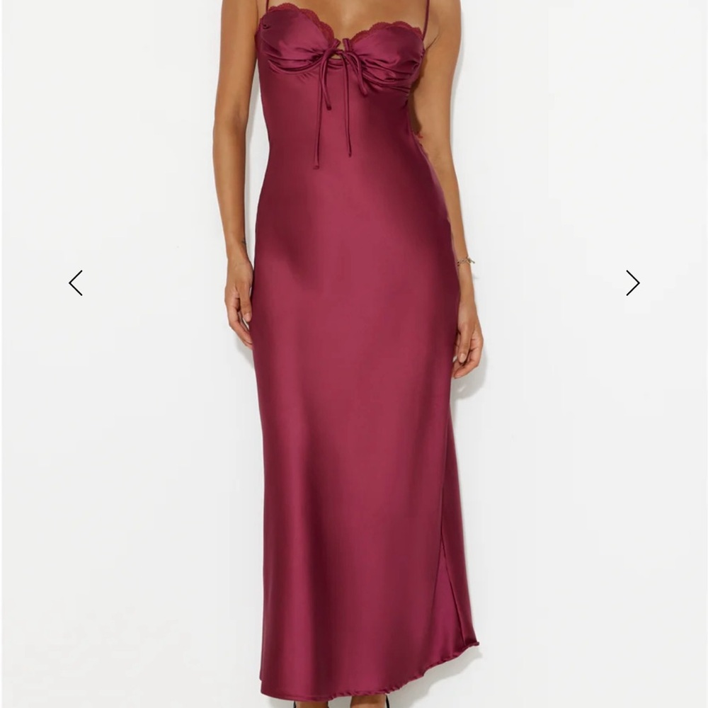 Hello Molly Burgundy Maxi Dress